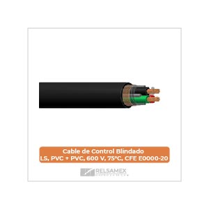 Cable de Control Blindado LS-PVC-PVC-600 V-75C-CFE E0000-20